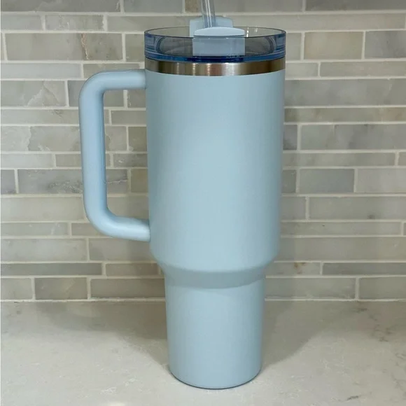 NWT Stanley x Starbucks Spring Blue 2024 Tumbler 40oz Quencher Limited - Picture 5 of 10